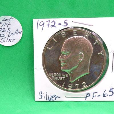 Sale Photo Thumbnail #262: 1972-S Silver Isenhour Dollar 