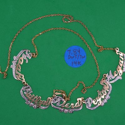 Sale Photo Thumbnail #195: 14k Necklace 