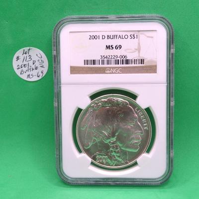 Sale Photo Thumbnail #260: 2001-D Buffalo Silver Dollar