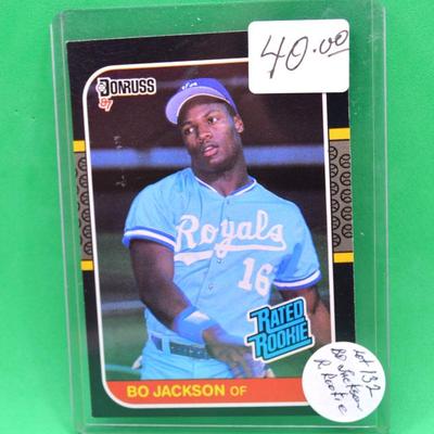 Sale Photo Thumbnail #298: Bo Jackson Rated Rookie Card 