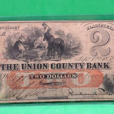 Sale Photo Thumbnail #408: Union County Bank $2 NJ