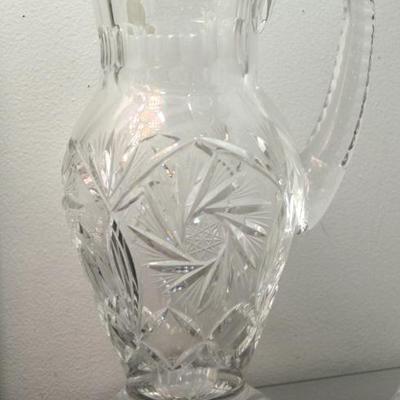Lead Crystal Pitcher 