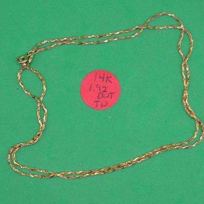 Sale Photo Thumbnail #196: 14k Necklace 