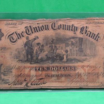 Sale Photo Thumbnail #404: Union County Bank $10 NJ