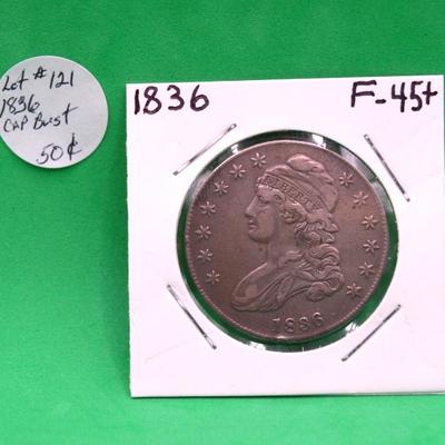 Sale Photo Thumbnail #276: 1836 Capped Bust Half Dollar 