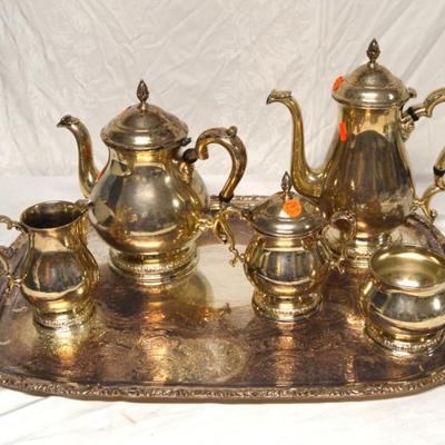 Sale Photo Thumbnail #165: Sterling Silver Tea Set 