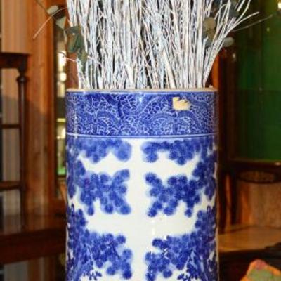 Oriental Blue and White Stick Stand 