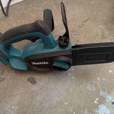 Sale Photo Thumbnail #92: 2090 • makita lxt chainsaw, central machinery bench grinder