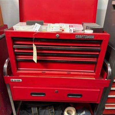 Sale Photo Thumbnail #69: 2038 • craftsman tool box and us general tool cart