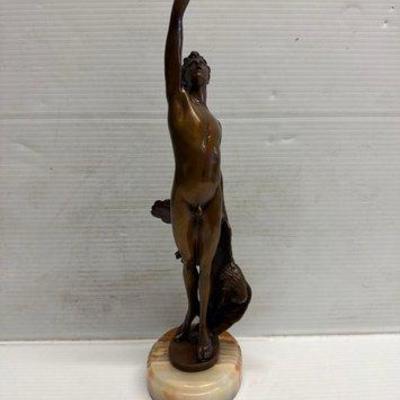 8135 • joseph uphues “the victorious archer” bronze statue