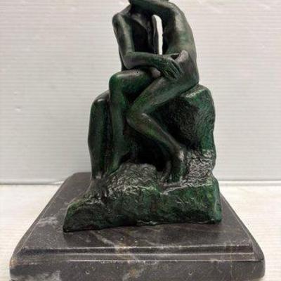 8146 • auguste rodin “the kiss” bronze sculpture