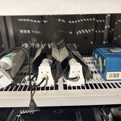 2856 • 3 fluorescent grow lights, and 1 outdoor sensor light