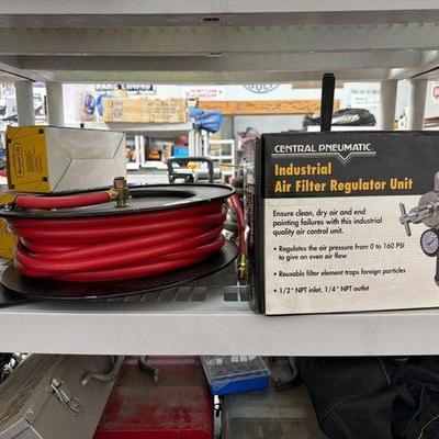 Sale Photo Thumbnail #104: 2114 • hose reels, industrial air filter regulator unit, bicycle lifts