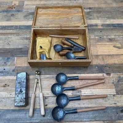 1908 • metal melting tools and metal