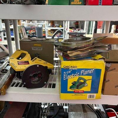 Sale Photo Thumbnail #116: 2138 • electric planer, router, level, jig saw