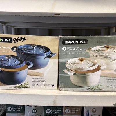 8052 • 4 tramontina dutch ovens