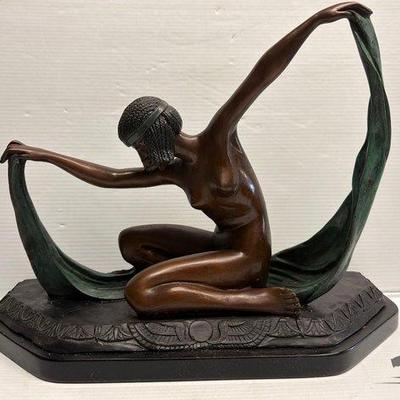8136 • claire jeanne roberte colinet “isis” bronze sculpture