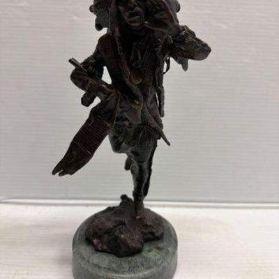 8128 • carl kauba native american bronze statue