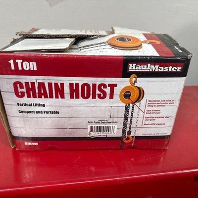 Sale Photo Thumbnail #110: 2126 • haulmaster 1 ton chain hoist