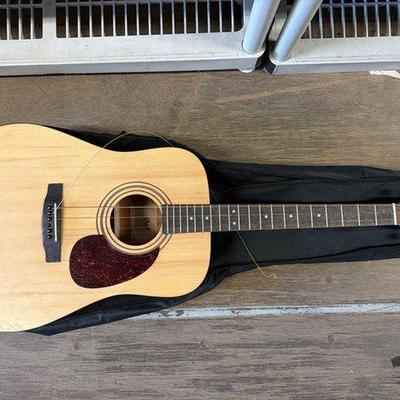 8078 • cort acoustic guitar with carrying case