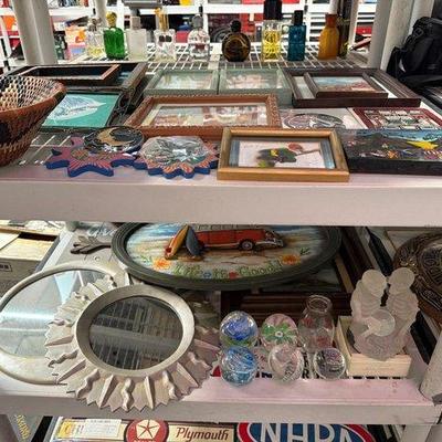 Sale Photo Thumbnail #161: 2262 • wall decorations, mirrors, and glass paper weights