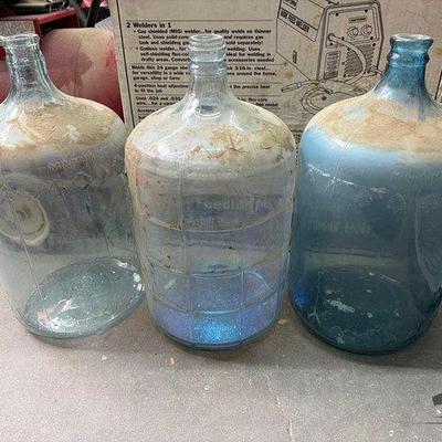 2256 • (3) 5 gallon glass jugs