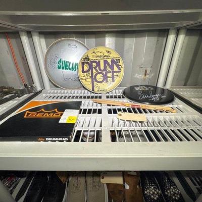 2834 • autographed drum collection