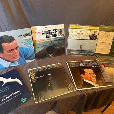 Frank Sinatra, Tony Bennett, and Richard Harris Vinyls