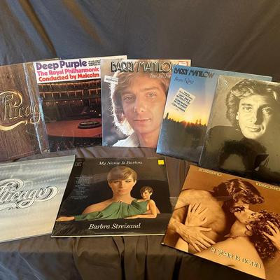 Chicago, Barry Manilow, and Barbra Streisand Vinyl Set