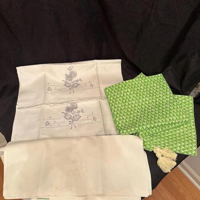 Embroidered and Mid-Century Modern Pillowcases