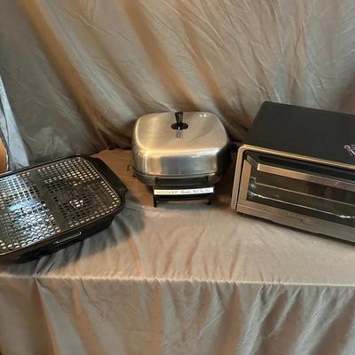 Small Kitchen Appliances – Toaster Oven, Hoover Electric Fry Pan & Indoor Grill