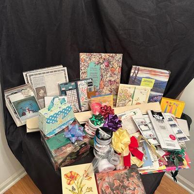 Giant Mystery Lot of Assorted Paper Goods, Stationery, and Cards