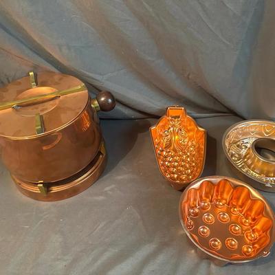 Copperware Collection – Ice Bucket & Decorative Molds