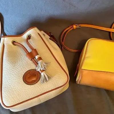 2 Vintage Dooney & Bourke All-Weather Leather Crossbody Bags