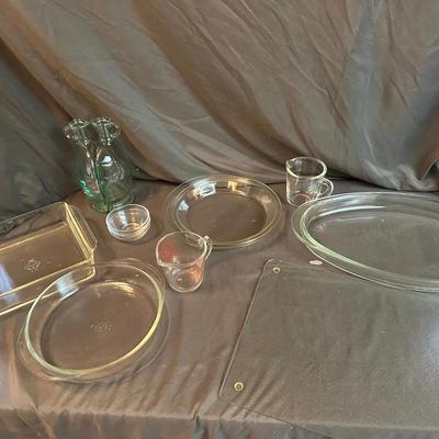 Clear Glass Bakeware & Serving Dish Lot – Pyrex, Anchor Hocking, and More