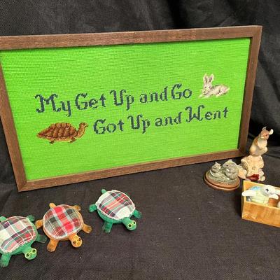 Cross Stitch Sign & Collectibles