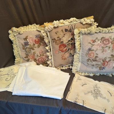 Elegant Linen & Textile Lot
