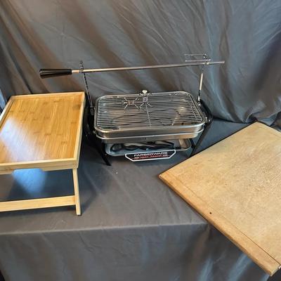 Kitchen Serving & Households – Farberware Grill, Cutting Board & Bamboo Tray