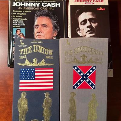 Civil War & Johnny Cash Box Sets With Magazine