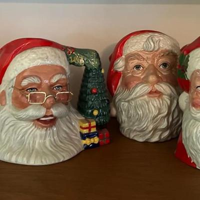 Set Of 4 Royal Doulton Santa Mugs