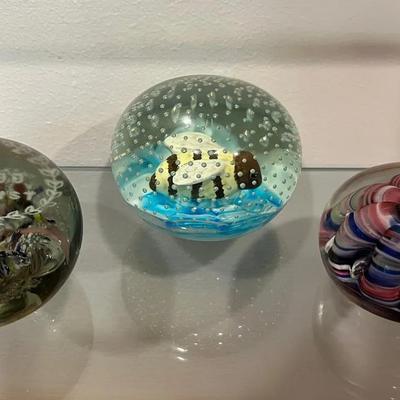 Joe St Clair Paperweights + In God We Trust 