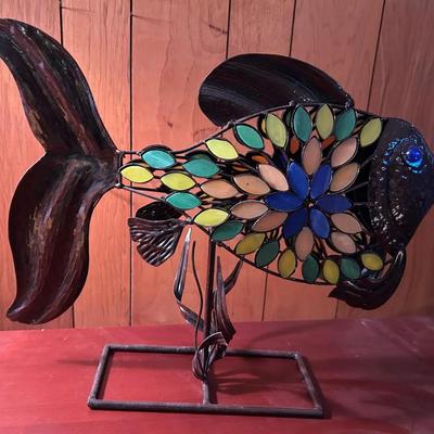 Fish Statue With Colorful Tiles