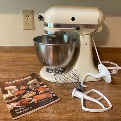 Working KitchenAid With Attachments And Instruction Manual