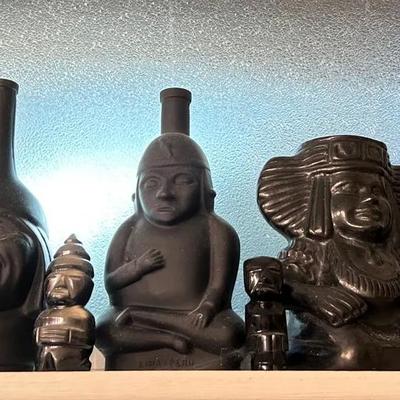 Set Of 5 Inca Pisco Bottles
