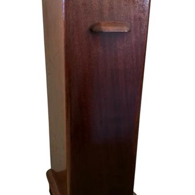 Vintage Square Pedestal Plant Stand/Side Table