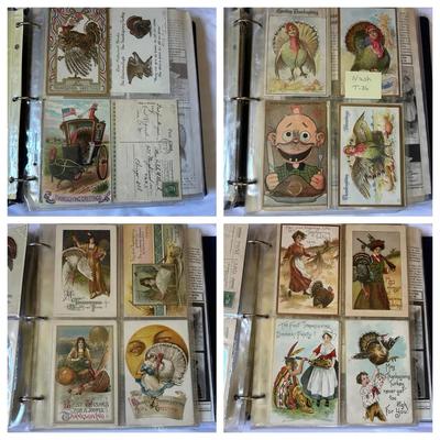 Vintage Thanksgiving-Themed Postcards