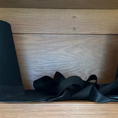Pair Of Black Wales Costume Hats