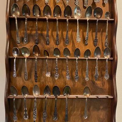 Vintage Spoon Collection Of Silver Plate And 431g Of Sterling Silver