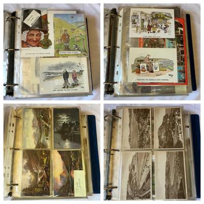Vintage Wales-Themed Postcards (1 Binder)