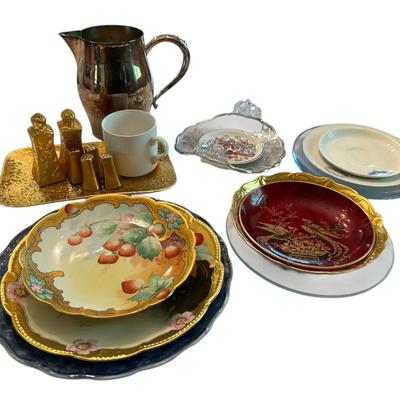 Vintage Dishware, Silver-Plated Pitcher & Small Serving Tray